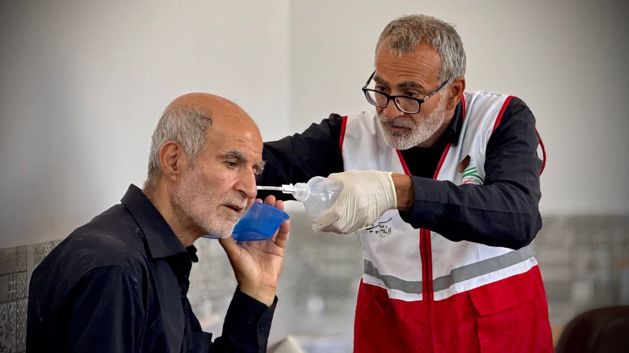 پوشش درمانی مراجعین به مراکز هلال احمر در مراسم اربعین