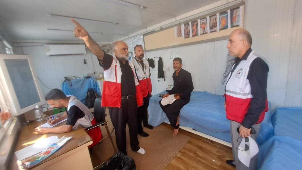 از سامرا تا نجف؛ نظارت میدانی بر روند خدمات درمانی هلال‌احمر/ مرعشی: حفظ کرامت زائران و تکریم خادمان سلامت، دو اصل مأموریت اربعین