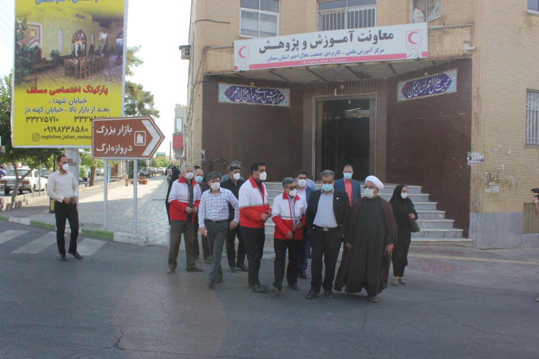 بازدید معاون توسعه منابع انسانی و پشتیبانی جمعیت هلالاحمر از امکانات هلال احمر استان سمنان/دیدار با نماینده ولی فقیه در استان