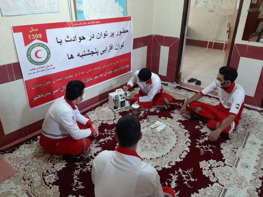 حضور پر توان نجاتگران بندر ماهشهر در حواث با پنجشنبه های توان افزایی