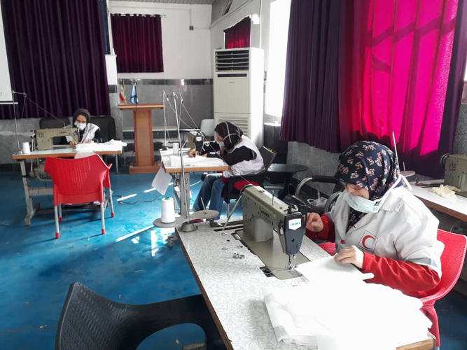 مشارکت گسترده اعضای هلال احمر مازندران در مقابله با کرونا