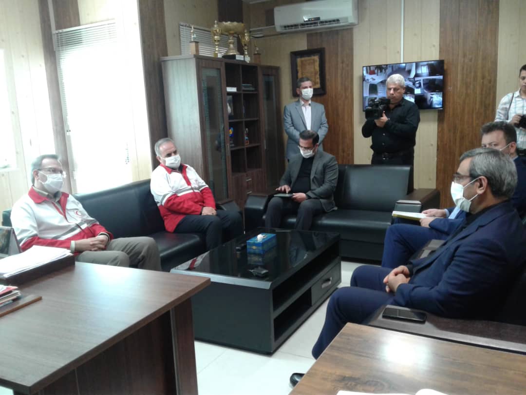 بازدید مدیرعامل سازمان منطقه آزاد کیش از هلال احمر مرکز مستقل کیش/ قدردانی از اقدامات هلال احمر در زمینه پیشگیری از کرونا
