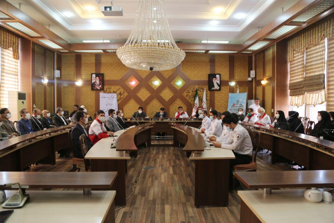 برگزاری جلسه تکریم و معارفه سرپرست جمعیت هلال احمر استان البرز