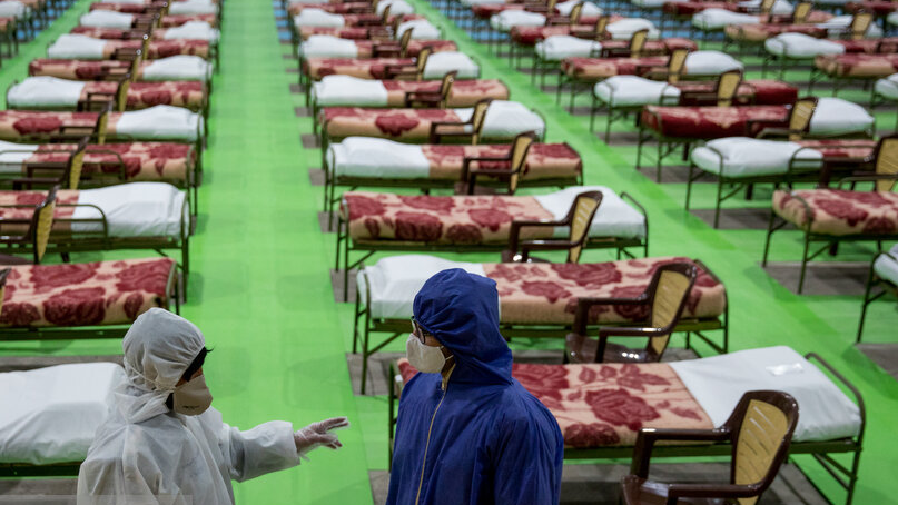 مشارکت فعال جمعیت هلال احمر استان مرکزی در نقاهتگاه بیماران کرونایی در مجتمع دانشگاهی پیامبر اعظم اراک