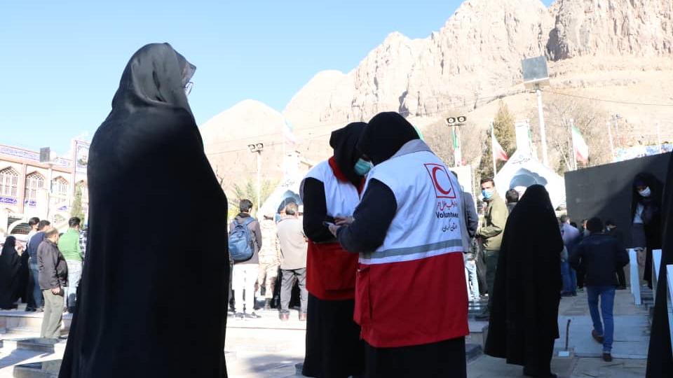 امدادرسانی هلالاحمر کرمان به 21 نفر در مراسم سالگرد شهادت سردار سلیمانی