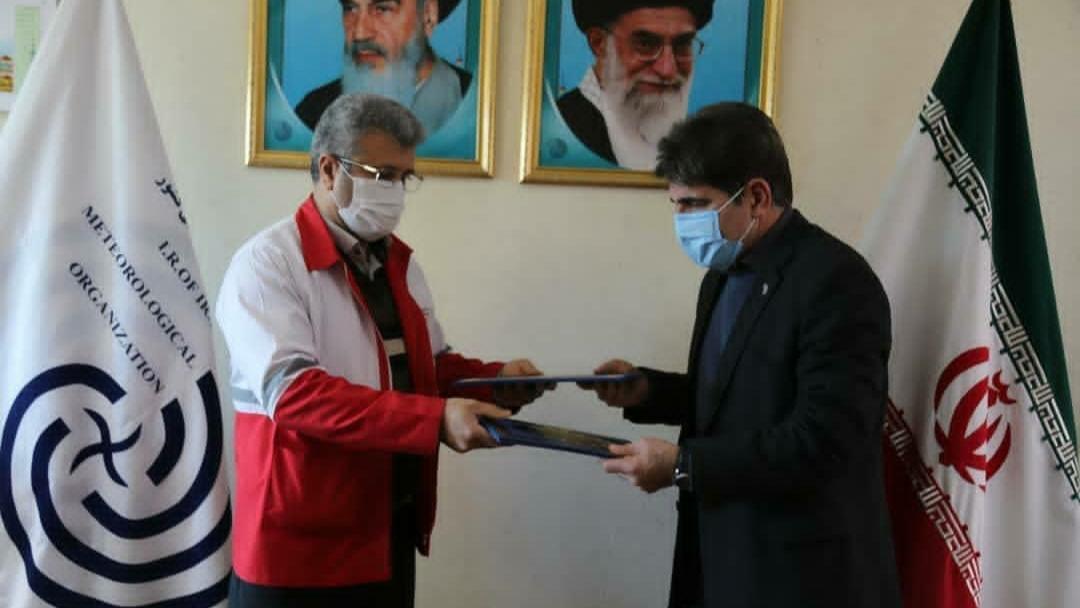 امضای تفاهم نامه همکاری میان اداره کل هواشناسی و هلال احمر مازندران