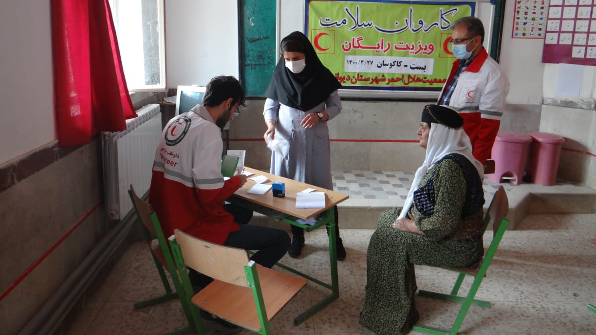 کارروان سلامت هلال احمر به دورترین روستای شهرستان دیواندره رسید