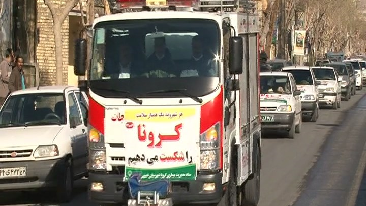 اجرای مانور خودرویی مقابله با کرونا در خوزستان