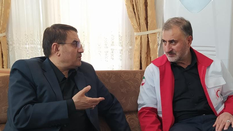 دیدار استاندار کرمانشاه با دبیرکل هلال احمر