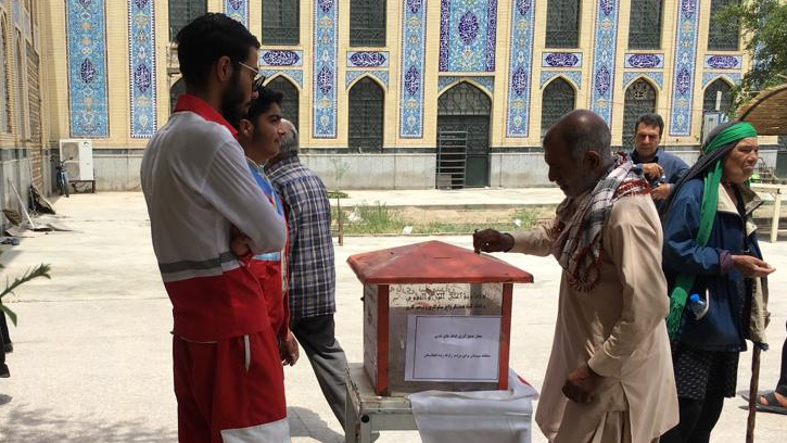 برپایی پایگاه‌های دریافت کمک برای زلزله‌زدگان افغانستانی در سیستان و بلوچستان