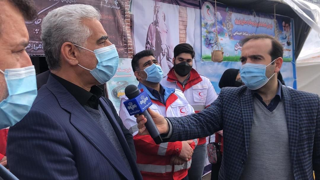 بازدید استاندار گیلان از پست امدادی و بشردوستانه به مسافران نوروزی رشت 
