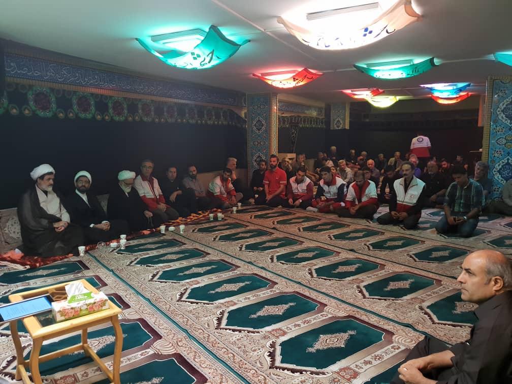برپايي مراسم سوگواري اباعبدالله الحسين ( ع) با حضور نماينده ولي فقيه در جمعيت هلال احمر
