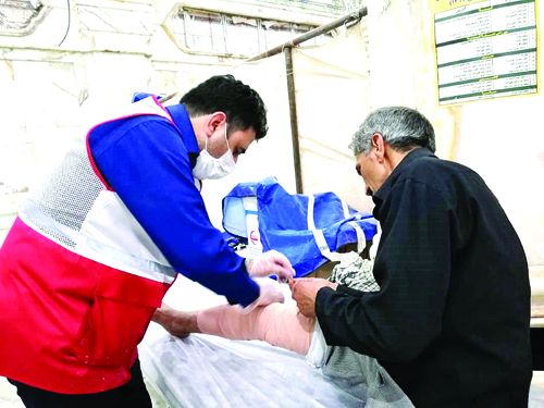 پروپاقرصترین مشتری اربعین/ گفتوگو با پرستار داوطلب جمعیت هلالاحمر