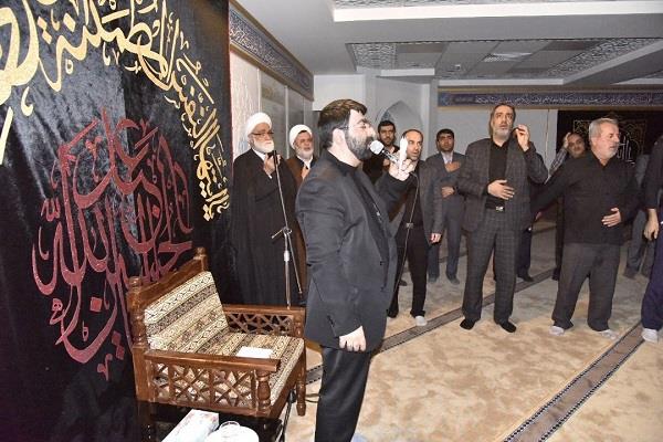 برگزاری مراسم سوگواری رحلت پیامبر اکرم (ص) و شهادت امام حسن (ع) و امام رضا(ع) با حضور نماینده ولی فقیه در جمعیت هلال احمر