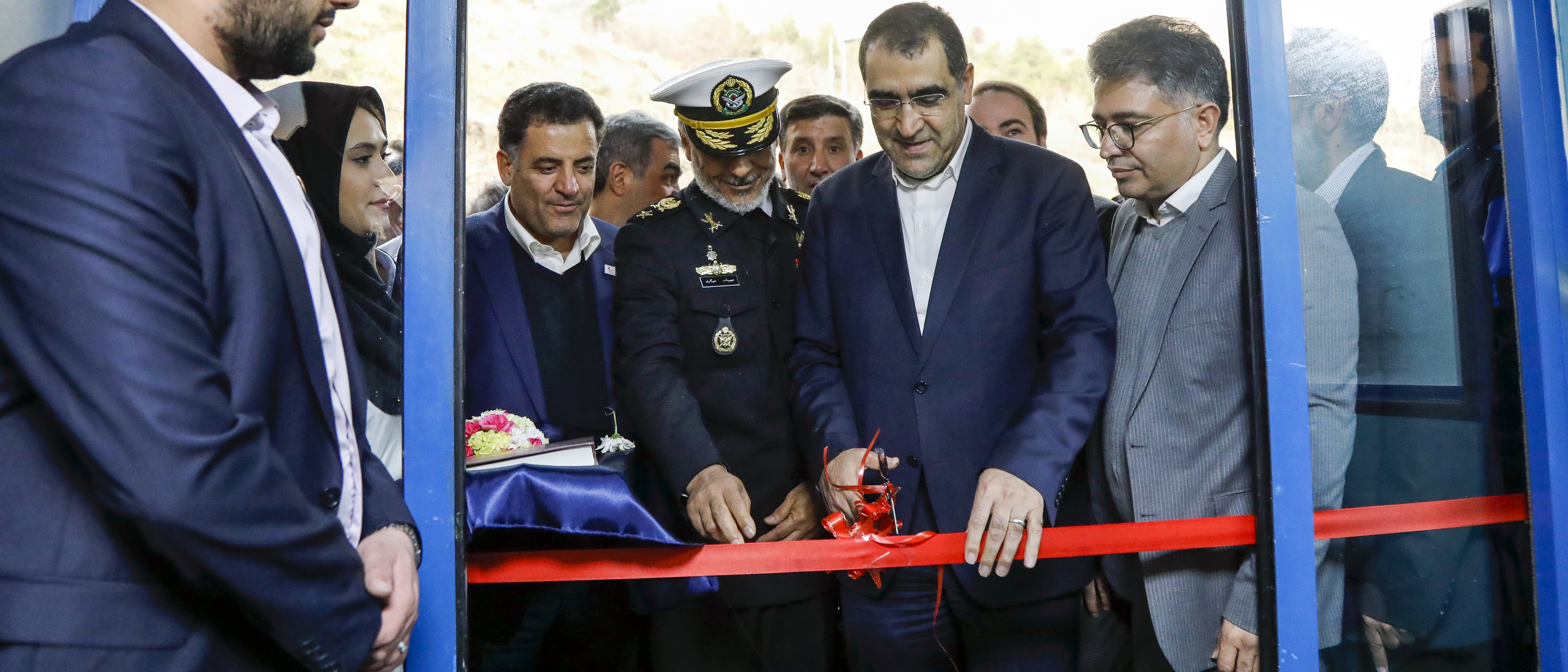 افتتاح مرکز توانبخشی کودکان و سی تی اسکن بیمارستان نور افشار با حضور وزیر بهداشت