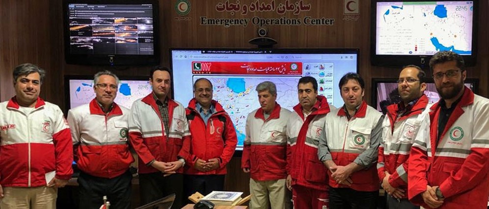 بازدید دبیرکل هلال احمر از EOC سازمان امداد و نجات و پایگاه امداد جاده ای قم