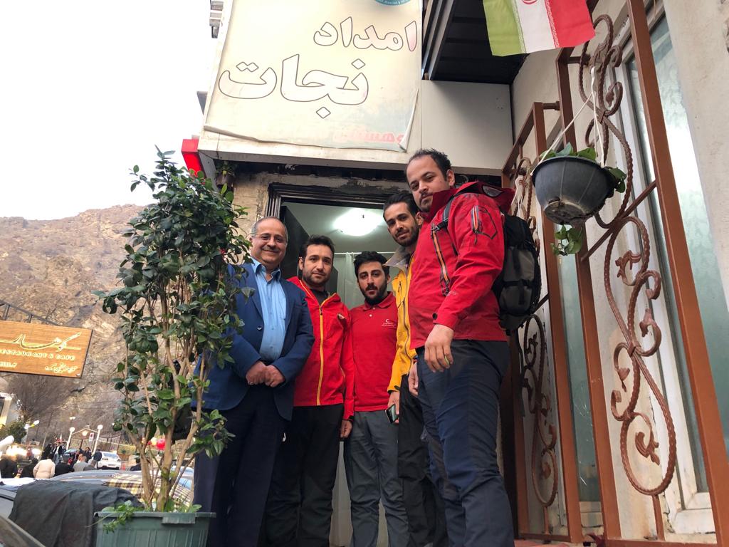 حضور دبیرکل هلال احمر در پایگاه امداد کوهستان دربند و بیمارستان نور افشار