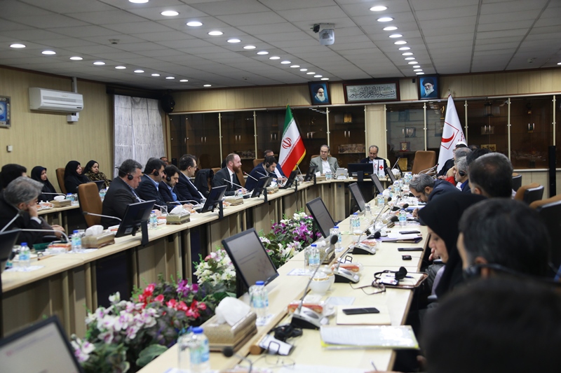 حضور نماینده صلیب سرخ در جمع مدیران هلال احمر برای توضیح در مورد قطعنامه مشارکت اجتماعی و مسئولیت پذیری