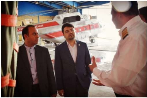 آمادگی مرکز امداد هوایی کرمانشاه برای خدمترسانی در اربعین حسینی (ع)