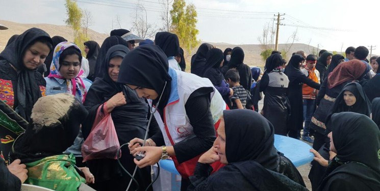 پوشش امدادی مراسم جاماندگان اربعین در تهران توسط ۳۰۰ امدادگر هلال احمر