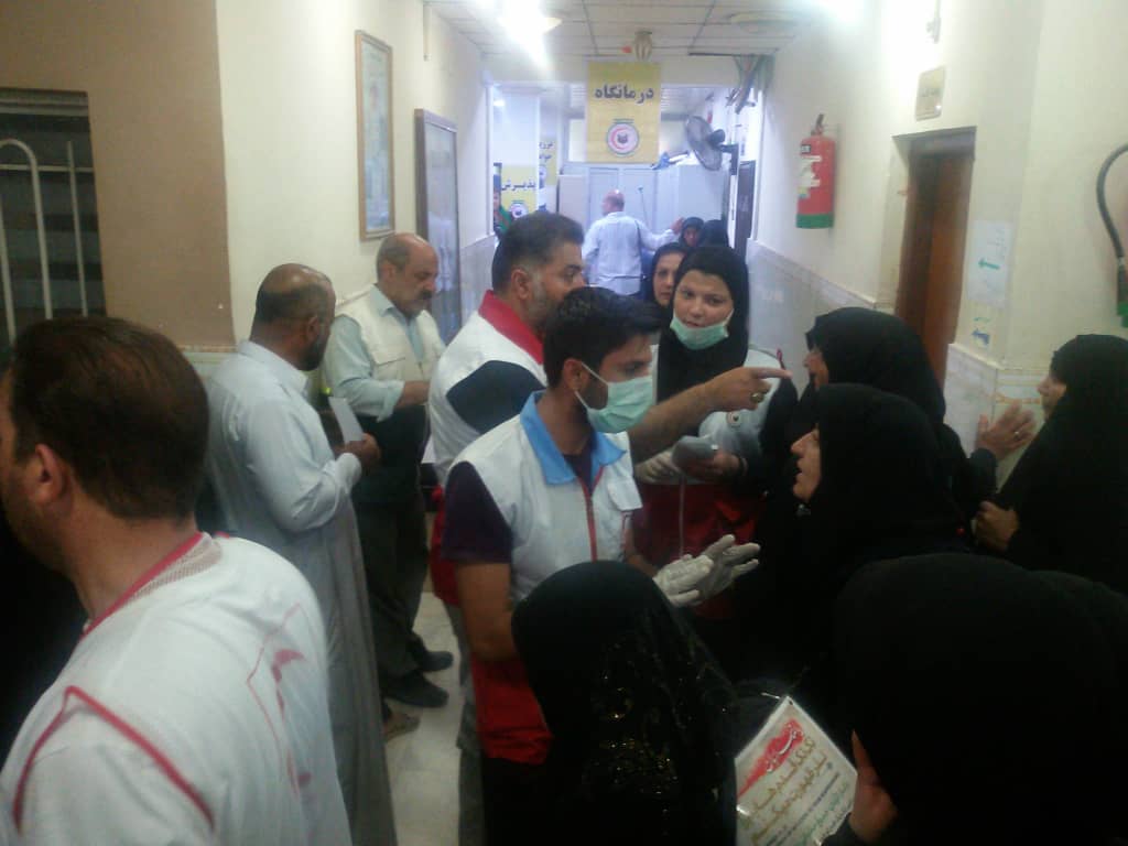 بهرهمندی روزانه یکهزار و 700 زائر از خدمات درمانگاه حیدریه هلال احمر