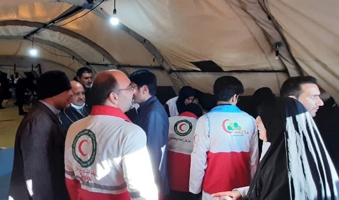 امدادرسانی به مصدومان مراسم تشییع پیکر سپهبد شهید قاسم سلیمانی