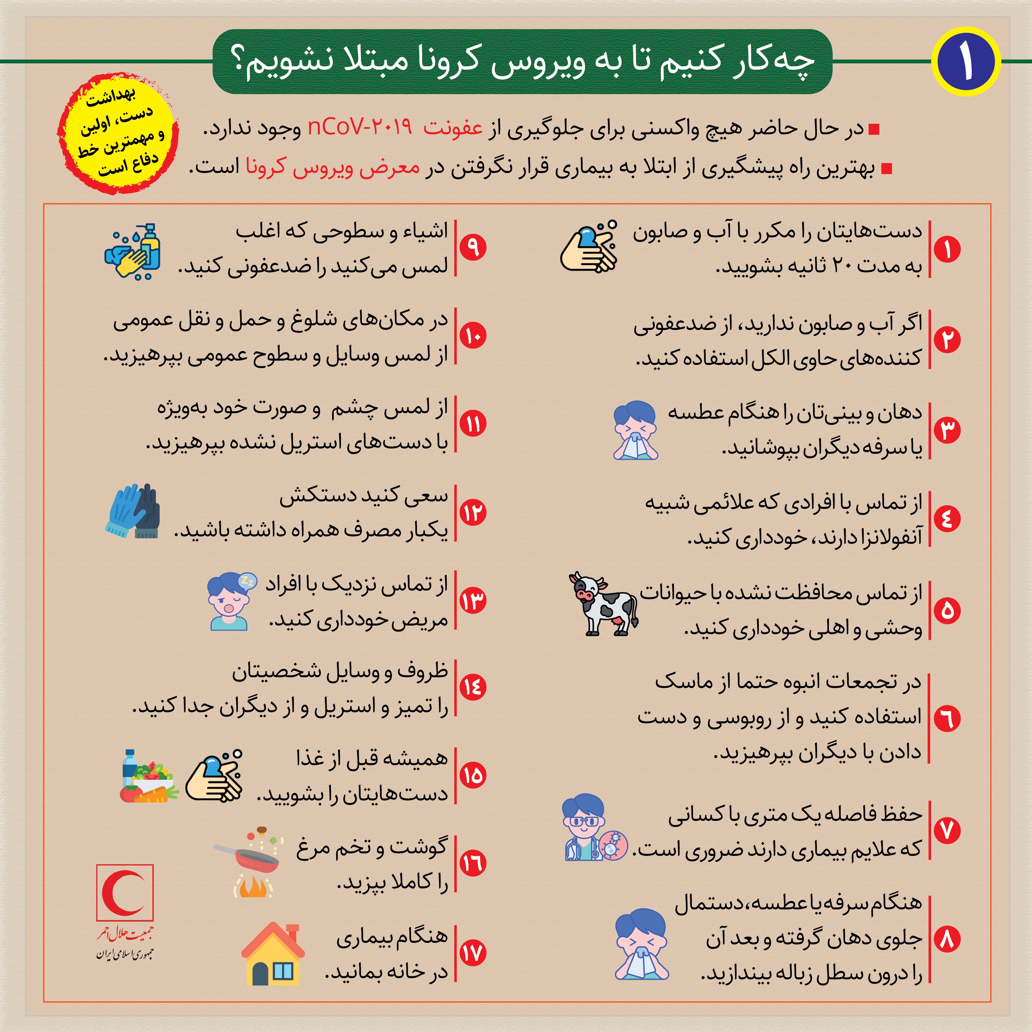 کیف نحمی انفسنا، من فيروس الکورونا؟/ اینفوگرافیک