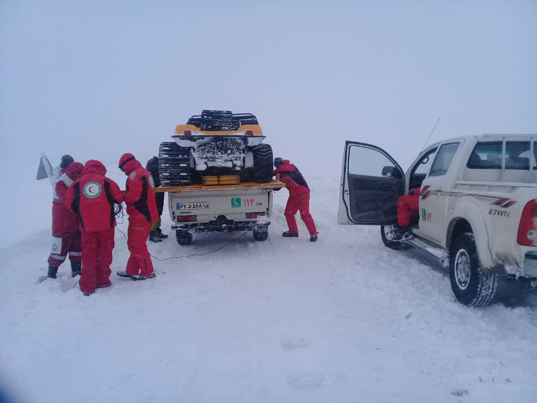 نجات مادر باردار اهل روستای دهستان قره چای در بستان آباد