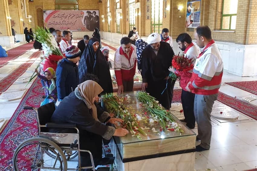 تجدید میثاق هلال احمر استان تهران با آرمان های شهدا