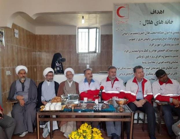 افتتاح خانه هلال در حاشیه کویر لوت