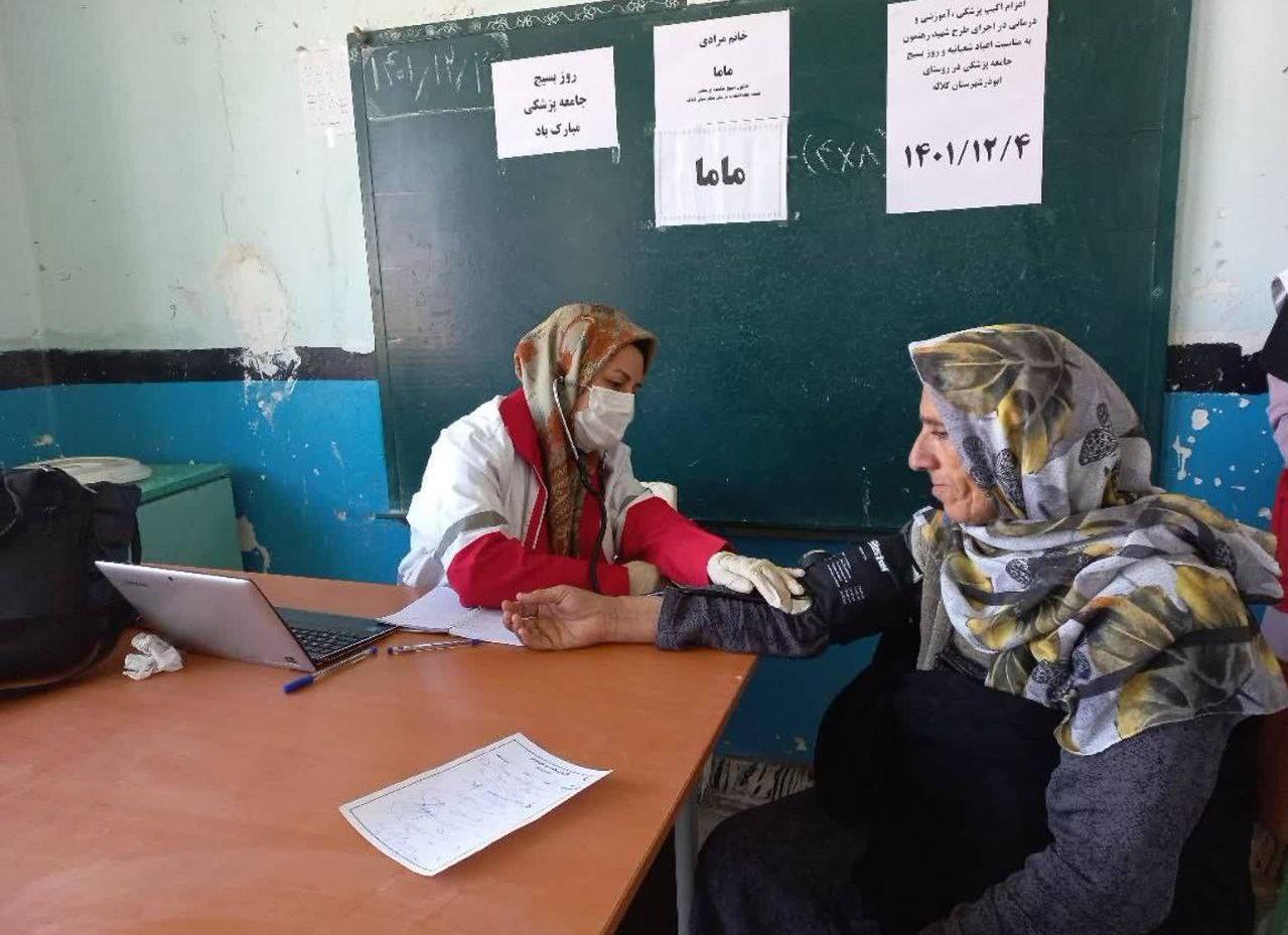 برخورداری ۲۴۵ نفر از خدمات کاروان سلامت هلال‌احمر در روستای ابوذرِ کلاله/خانه هلال مهدیه افتتاح شد