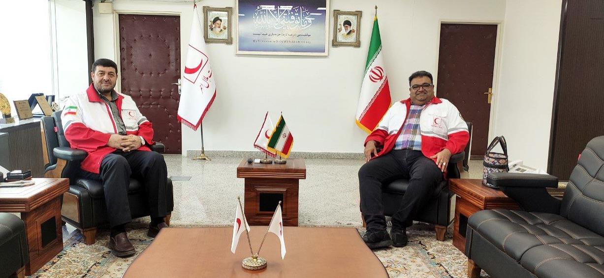 دیدار نوروزی رئیس دفتر فدراسیون جمعیتهای صلیبسرخ و هلال احمر مستقر در ایران با دکتر کولیوند