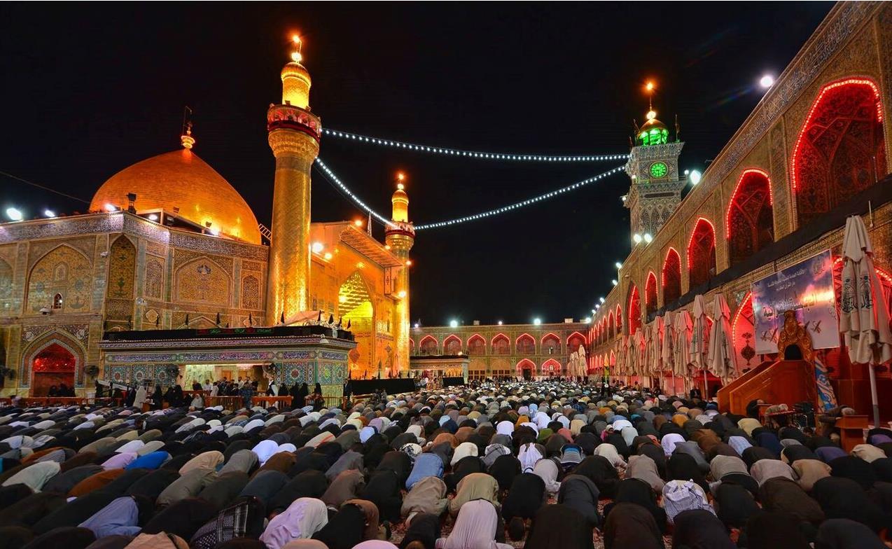 پوشش مراسم احیای لیالی قدر در نجف توسط هلال احمر