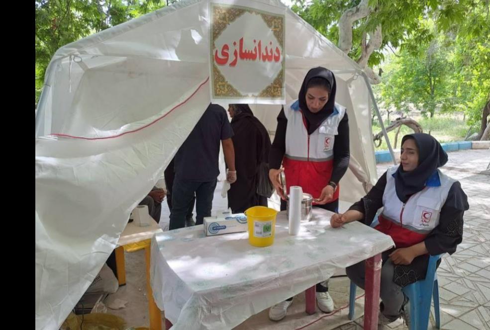 اعزام کاروان سلامت هلالاحمر به بافت با ارائه خدمات درمانی به 1000 نفر