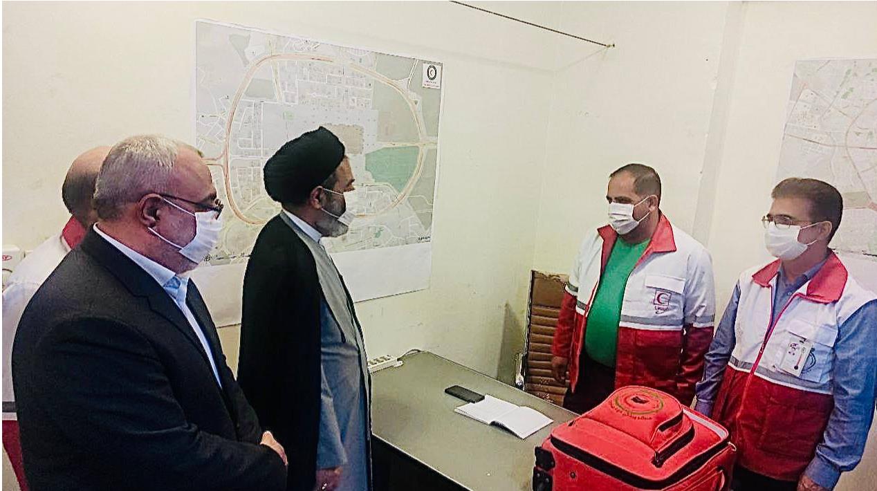 بازدید سرپرست حجاج ایرانی از روند ارائه خدمات درمانگاه شبانهروزى هلالاحمر
