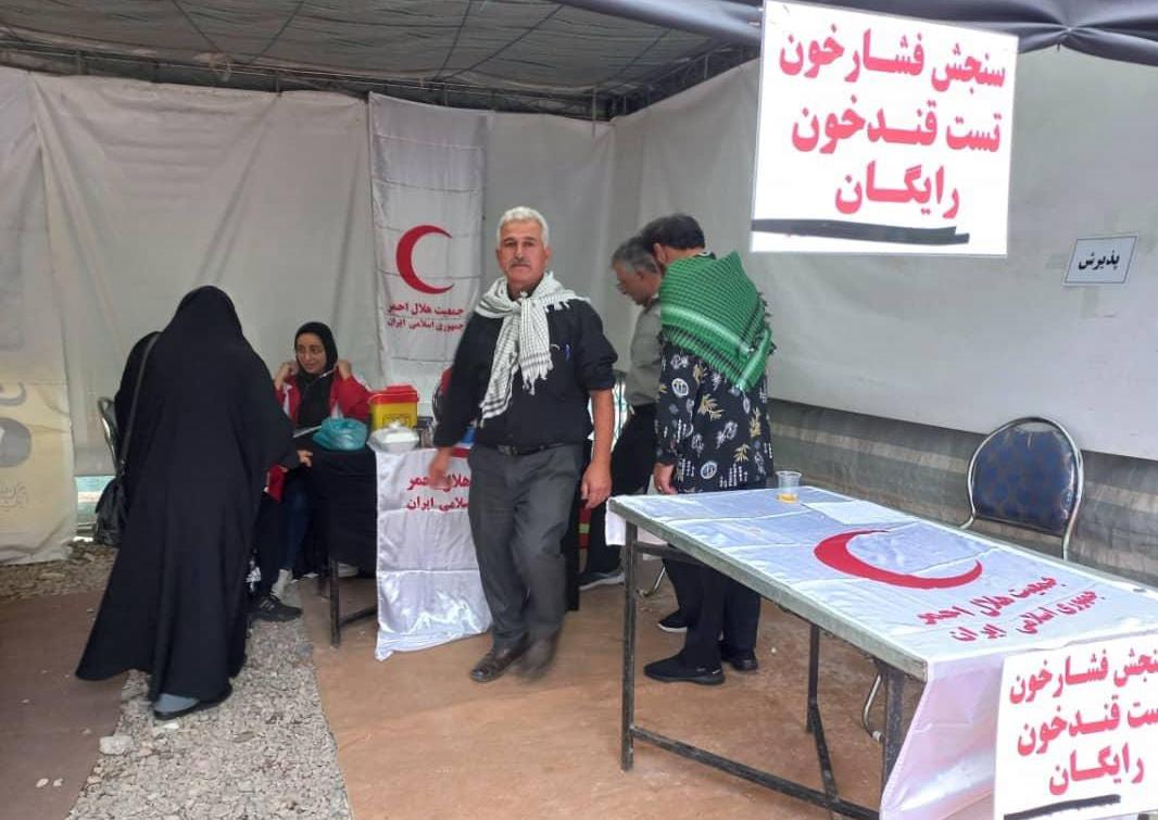 درمان 160 نفر از زائرین اربعین توسط هلالاحمر