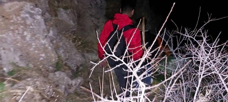 نجات دو مرد گرفتار شده از دیواره مرگ شهرستان صحنه