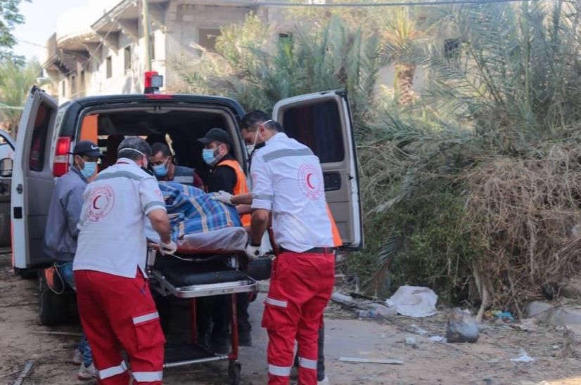 انتقال مجروحان جنگ غزه به مناطق امن توسط هلالاحمر فلسطین