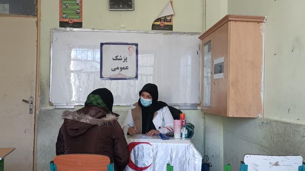 بهره مندی بیش از ۹۰۰ نفر از خدمات کاروان سلامت هلال احمر کرج