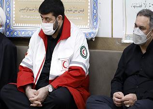 حضور رئیس هلالاحمر در مراسم سالروز شهادت سردار سلیمانی در کاظمین