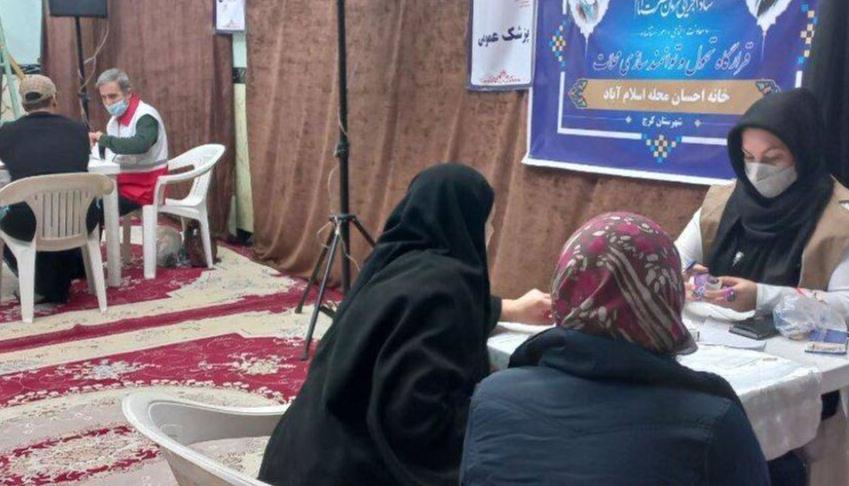 ارائه خدمات ۱۴ کاروان سلامت هلال احمر به مناطق محروم البرز