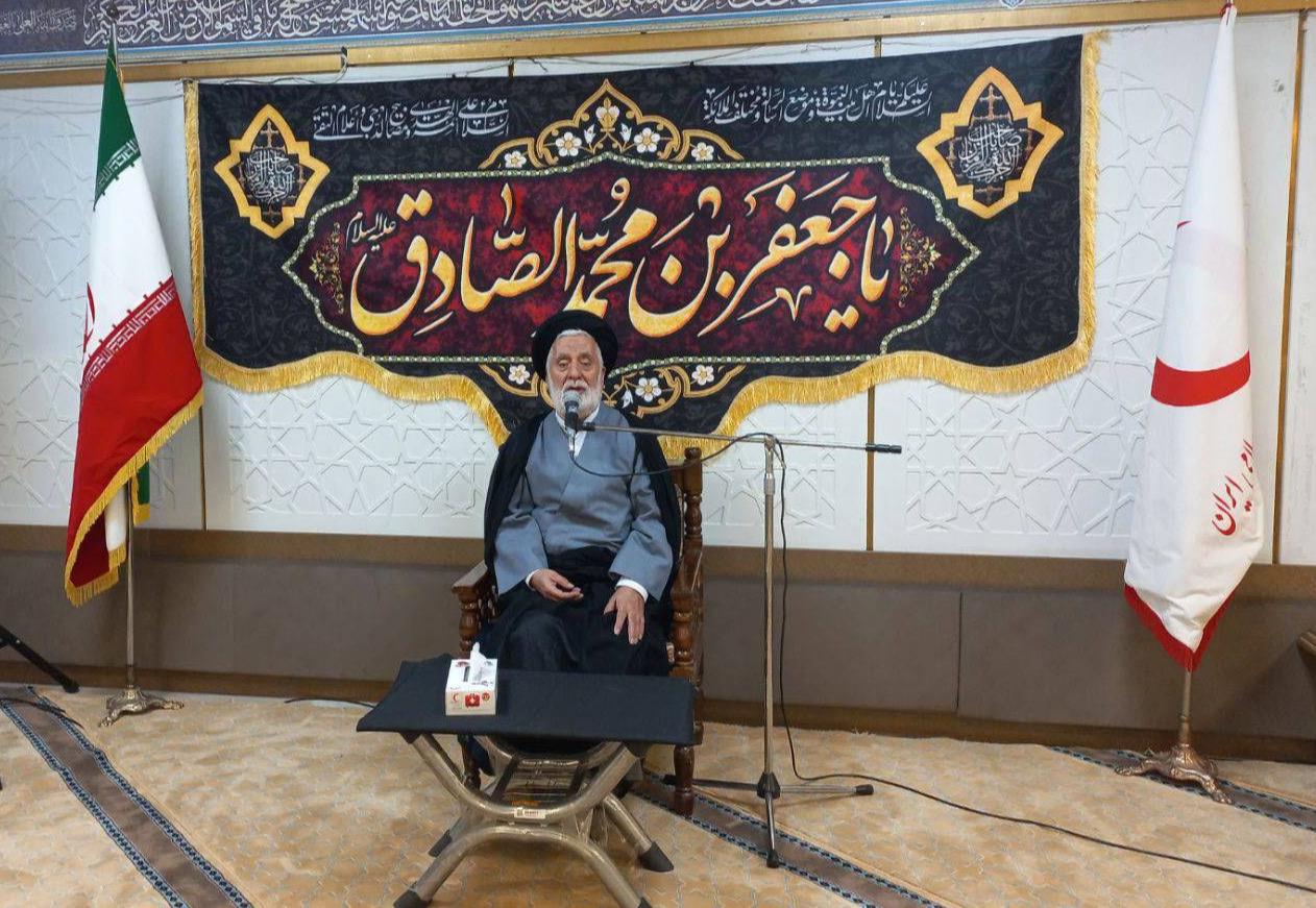 مراسم شهادت امام صادق (ع) در ساختمان صلح هلال‌احمر