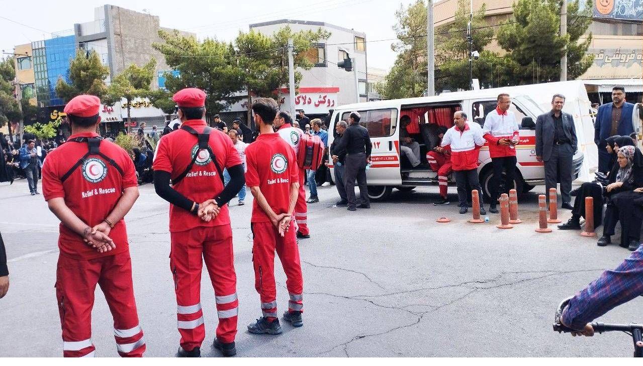 شرکت ۱۶۱ تیم عملیاتی خراسان جنوبی در مراسم تشییع شهید آیتالله رئیسی
