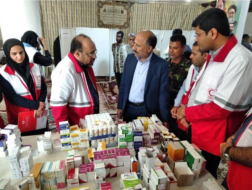 بهرهمندی بیش از ۲۰۰ نفر از خدمات درمانی رایگان هلالاحمر در میناب