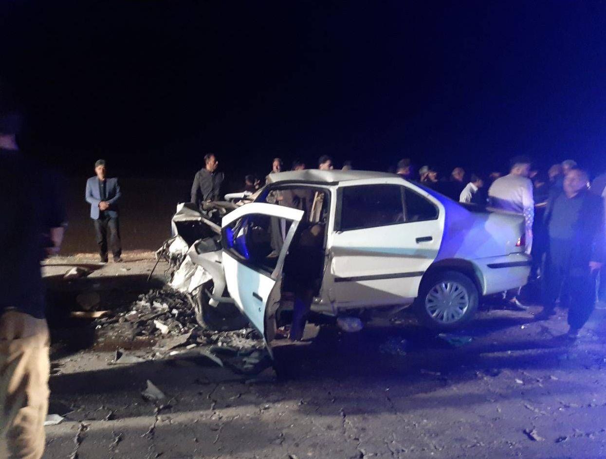 ۴ مصدوم و ۵ فوتی براثر تصادف دو خودرو در ایلام