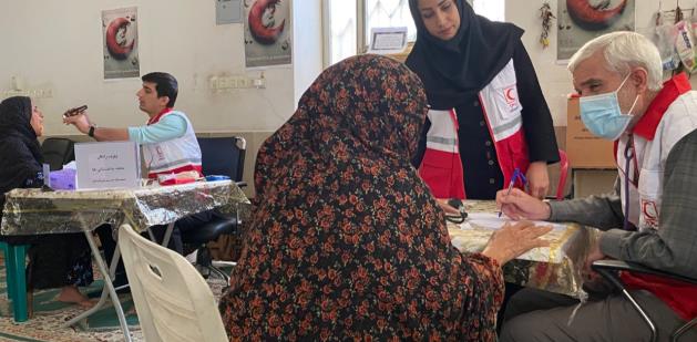 بهره مندی800 نفر از خدمات درمانی هلال احمر در بندرعباس