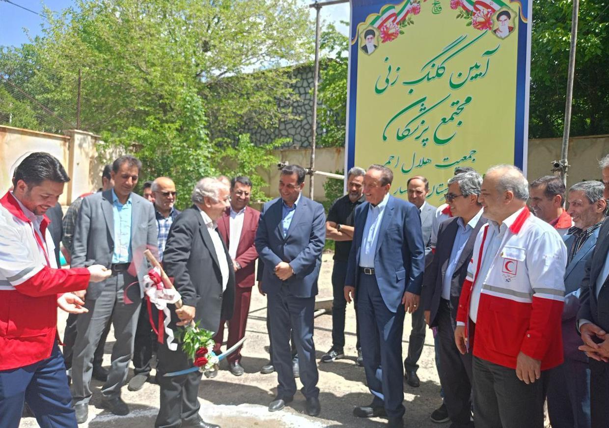 آیین کلنگزنی مجتمع پزشکان جمعیت هلال احمر شهرستان خوانسار