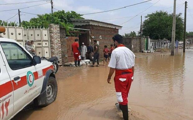امدادرسانی به ۱۶۸ نفر در پی آبگرفتگی ۲۰ روستا در کرمان