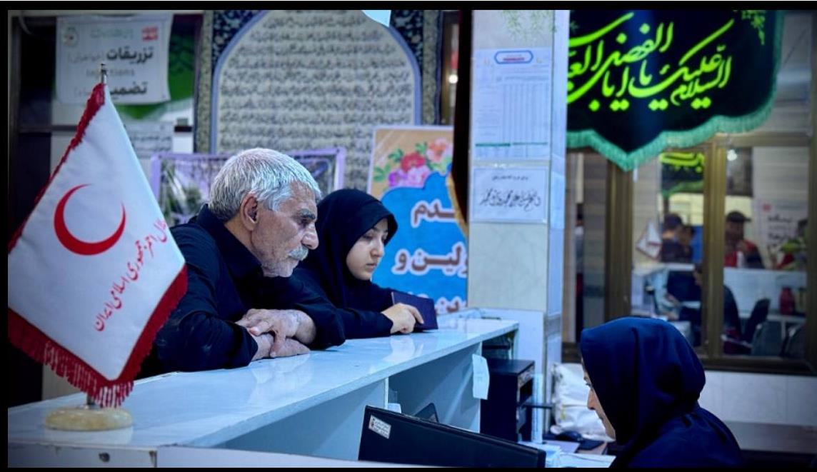 تشریح ارائه خدمات امدادی و درمانی هلالاحمر به زائران اربعین+فیلم