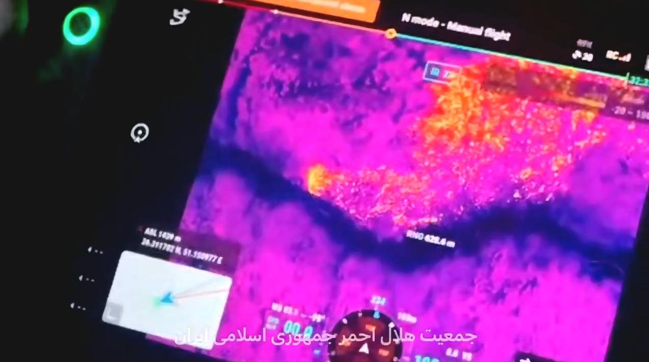 تصاویر هوایی ثبتشده توسط پهپادهای هلالاحمر از وسعت آتشسوزی در جنگلهای الیت مازندران+فیلم